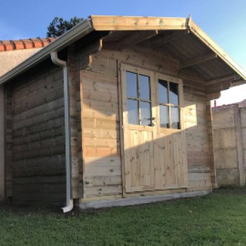 Abri de jardin en bois 2 pentes